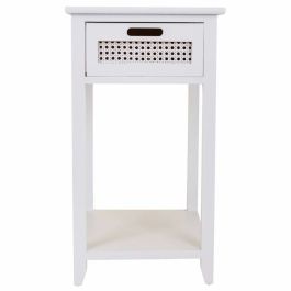 Mesita de Noche Alexandra House Living Blanco 35 x 63 x 35 cm