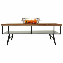 Mesa de Centro Alexandra House Living Marrón Gris Metal Madera de mango 65 x 44 x 125 cm