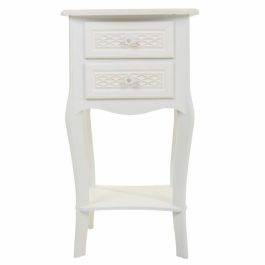 Mesita de Noche Alexandra House Living Blanco Crema 31 x 71 x 38 cm