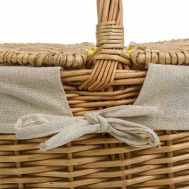 Cesta de Picnic Alexandra House Living Mimbre Madera de sauce 37 x 40 x 48 cm Natural