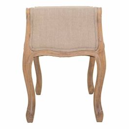 Banqueta Alexandra House Living Crema Madera de caucho 48 x 60 x 71 cm