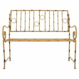 Banco Alexandra House Living Amarillo Metal 50 x 92 x 126 cm