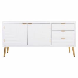 Aparador Alexandra House Living Blanco Dorado Madera MDF 42 x 71 x 145 cm