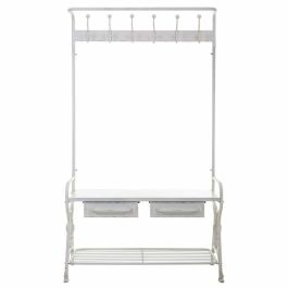 Recibidor Alexandra House Living Blanco Hierro 39 x 183 x 104 cm