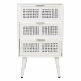 Mesita de Noche Alexandra House Living Blanco 36 x 71 x 42 cm