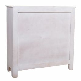 Consola Alexandra House Living Blanco Madera de mango 33 x 90 x 90 cm