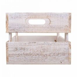 Cajas de almacenamiento Alexandra House Living CARGO Blanco Madera de abeto 24 x 19 x 38 cm 33 x 20 x 18 cm 28 x 15,5 x 17 cm 3