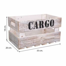 Cajas de almacenamiento Alexandra House Living CARGO Blanco Madera de abeto 24 x 19 x 38 cm 33 x 20 x 18 cm 28 x 15,5 x 17 cm 3