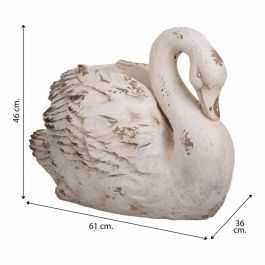 Macetero Alexandra House Living Swan Fibra de Vidrio Magnesio 36 x 46 x 61 cm