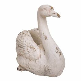 Macetero Alexandra House Living Swan Fibra de Vidrio Magnesio 35 x 48 x 51 cm