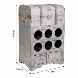 Botellero Alexandra House Living PVC Madera Metal 30 x 64 x 41 cm Baúl