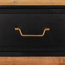 Recibidor Alexandra House Living Negro Madera Metal Madera de abeto 34 x 90 x 80 cm