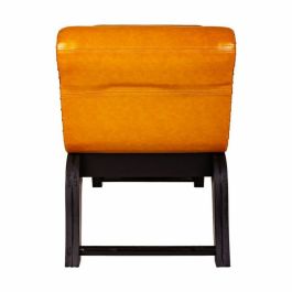 Banqueta Alexandra House Living Naranja Poliuretano Madera MDF 40 x 65 x 90 cm