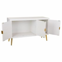 Aparador Alexandra House Living Blanco Dorado Madera MDF 41 x 71 x 120 cm