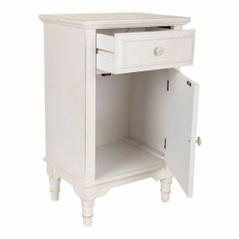 Mesita de Noche Alexandra House Living Blanco 32 x 74 x 46 cm