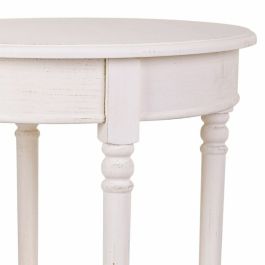 Mesa esquinera Alexandra House Living Blanco 50 x 60 x 50 cm