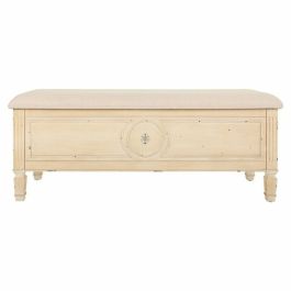 Banqueta Alexandra House Living Beige Esponja Madera de abeto 43 x 48 x 120 cm