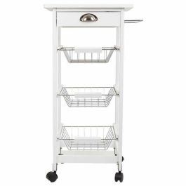 Carro de Cocina Alexandra House Living Blanco 37 x 82 x 40 cm