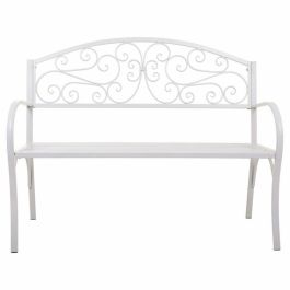 Banco Alexandra House Living Blanco Hierro 53 x 91 x 153 cm