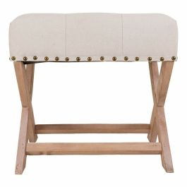 Banqueta Alexandra House Living Gris Crema 46 x 46 x 49 cm