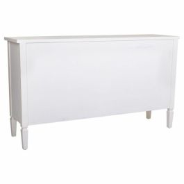 Aparador Alexandra House Living Blanco Metal Vidrio Madera de abeto 38 x 80 x 140 cm