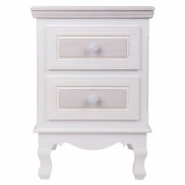 Mesita de Noche Alexandra House Living Blanco 33 x 53 x 37 cm