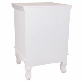 Mesita de Noche Alexandra House Living Blanco 33 x 53 x 37 cm