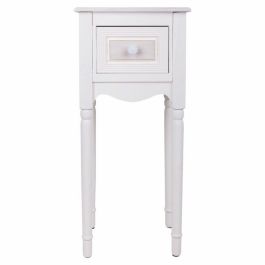 Mesita de Noche Alexandra House Living Blanco 26 x 72 x 33 cm