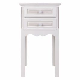 Mesita de Noche Alexandra House Living Blanco 28 x 69 x 38 cm