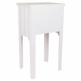 Mesita de Noche Alexandra House Living Blanco 28 x 69 x 38 cm