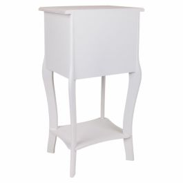 Mesita de Noche Alexandra House Living Blanco 31 x 71 x 38 cm