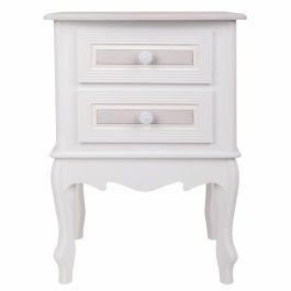 Mesita de Noche Alexandra House Living Blanco 34 x 57 x 42 cm