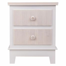 Mesita de Noche Alexandra House Living Blanco 30 x 50 x 40 cm