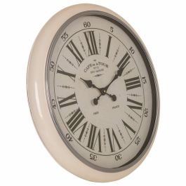 Reloj de Pared Alexandra House Living Blanco Hierro Madera MDF 62 x 6 x 62 cm