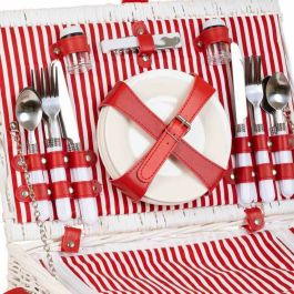 Cesta de Picnic Alexandra House Living Blanco Mimbre