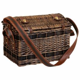 Cesta de Picnic Alexandra House Living Chocolate Mimbre