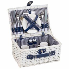 Cesta de Picnic Alexandra House Living Blanco Mimbre