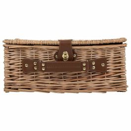 Cesta de Picnic Alexandra House Living Gris Natural Mimbre