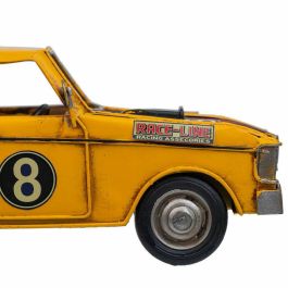 Figura Decorativa Alexandra House Living Amarillo Hierro ABS Coche 12 x 9 x 27 cm