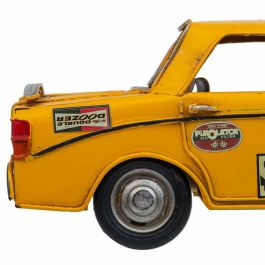 Figura Decorativa Alexandra House Living Amarillo Hierro ABS Coche 12 x 9 x 27 cm