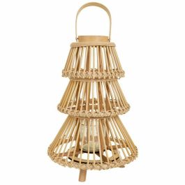 Farol Alexandra House Living Natural Bambú 29 x 42 x 29 cm