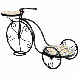 Soporte para Maceta Alexandra House Living Negro Hierro Azulejo Bicicleta 26 x 43 x 67 cm