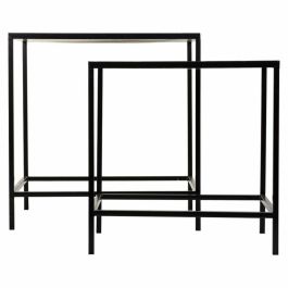 Soporte para Maceta Alexandra House Living Negro Hierro Azulejo 37 x 51 x 50 cm 2 Piezas