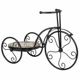 Soporte para Maceta Alexandra House Living Negro Hierro Azulejo Bicicleta 23 x 36 x 53 cm