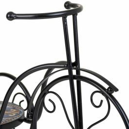 Soporte para Maceta Alexandra House Living Negro Hierro Azulejo Bicicleta 23 x 36 x 53 cm