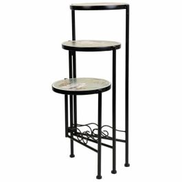 Soporte para Maceta Alexandra House Living Negro Hierro Azulejo 30 x 68 x 30 cm