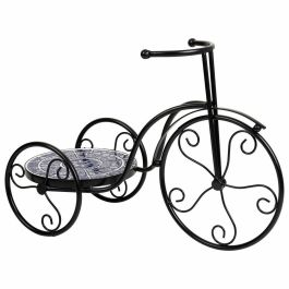 Soporte para Maceta Alexandra House Living Negro Hierro Azulejo Bicicleta 23 x 36 x 53 cm