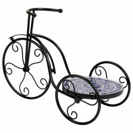 Soporte para Maceta Alexandra House Living Negro Hierro Azulejo Bicicleta 23 x 36 x 53 cm