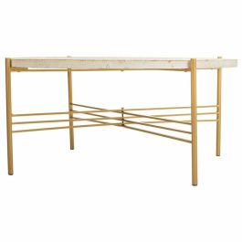 Mesa de Centro Alexandra House Living Blanco Metal Madera de abeto Madera MDF 80 x 36 x 80 cm