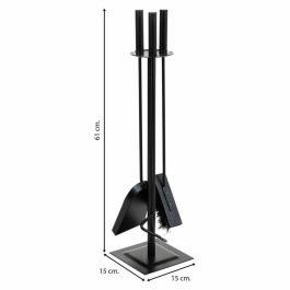 Utensilios para Chimenea Alexandra House Living Negro Hierro 15 x 61 x 15 cm